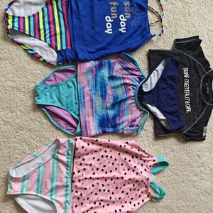 Cat & Jack Pink and Teal Kids' Swimwear